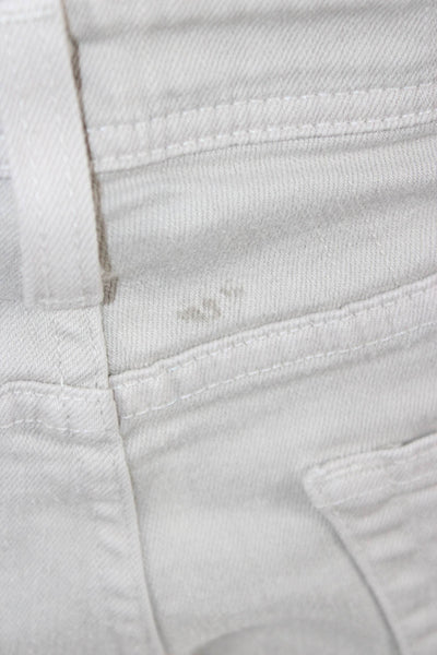 AG Adriano Goldschmied Mens Beige Mid Rise Pants Button Fly Size 30
