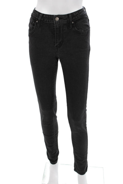 Levis Womens Skinny Black Jeans Size 26