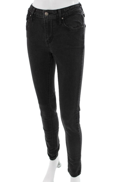 Levis Womens Skinny Black Jeans Size 26