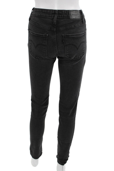 Levis Womens Skinny Black Jeans Size 26