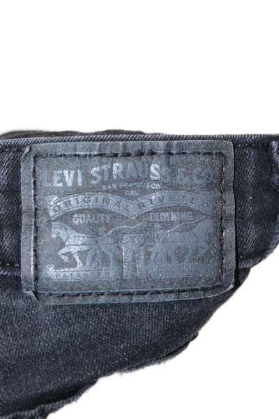 Levis Womens Skinny Black Jeans Size 26