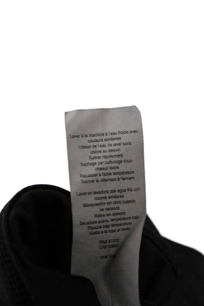 Alo Womens Solid Stretch Activewear Bra Black Size S