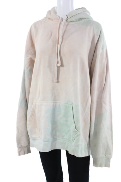 Max Roux Unisex Pullover Hoodies Beige Drawstring Cotton Size M