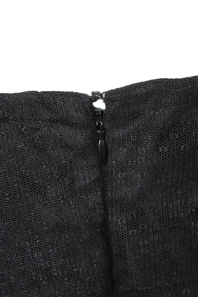 Sandro Womens Mini Dress Black Sleeveless Hook & Eye Polyester Size 1