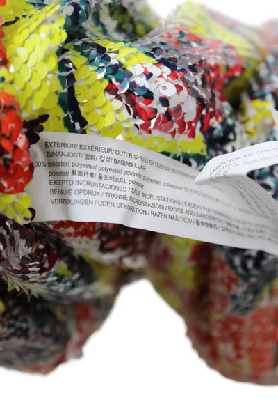 Zara Womens Multi-Color Floral Trumpet Midi Skirt 100% Polyester Size S