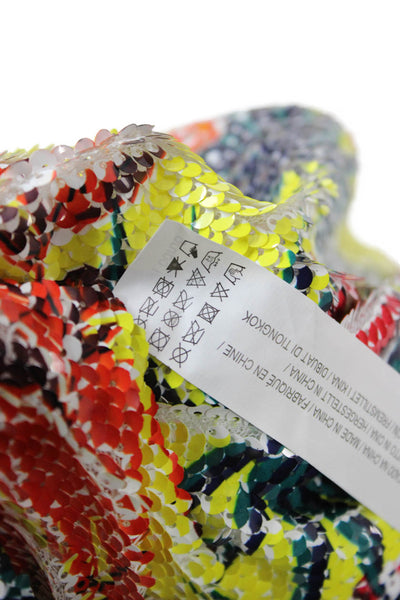 Zara Womens Multi-Color Floral Trumpet Midi Skirt 100% Polyester Size S