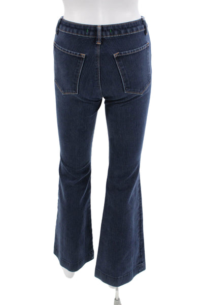 J Brand Womens Bootcut Flared Dark Blue Jeans Mid Rise Size 27