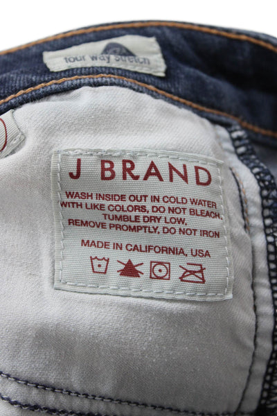 J Brand Womens Bootcut Flared Dark Blue Jeans Mid Rise Size 27