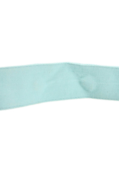 J Crew Womens Lady Bug Print Belt Sky Blue Cotton Size Small/Medium