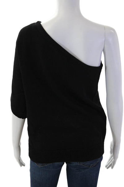 Michael Michael Kors Womens Black Silk Sweater Solid Designer Size M