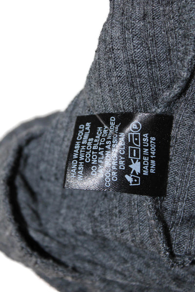 Generation Love Womens Dark Gray Sleeveless Turtleneck Tank Button Size S