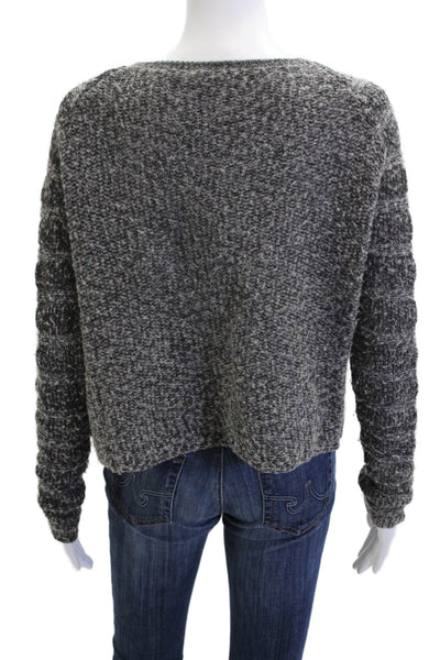 Helmut Lang Women Dark Gray Pullover Sweater Wool Blend Size S