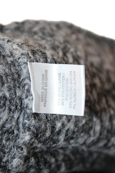 Helmut Lang Women Dark Gray Pullover Sweater Wool Blend Size S