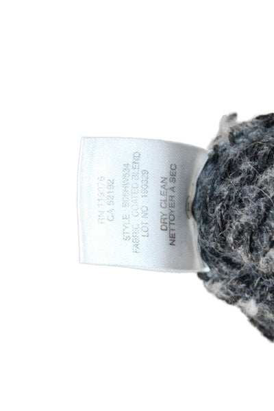 Helmut Lang Women Dark Gray Pullover Sweater Wool Blend Size S