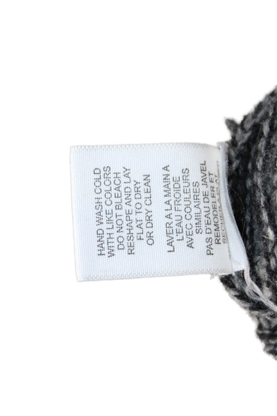 Joie Women Dark Gray Striped Turtleneck Pullover Sweater Size XS