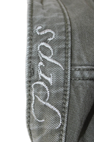 PRPS Mens Green Cropped Ankle Pants Button Closure Size 32