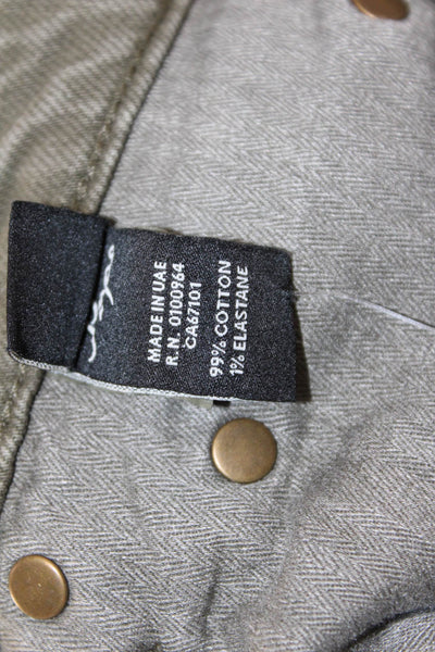 PRPS Mens Green Cropped Ankle Pants Button Closure Size 32