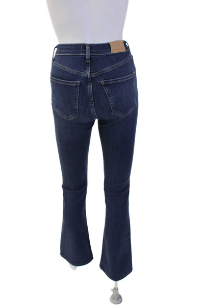 Citizens of Humanity Women Bootcut Cropped Dark Blue Jeans Mid Rise Size 24