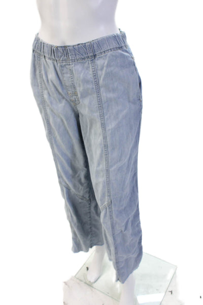 We The Free Womens Cropped Mid Rise Light Blue Pants Size XS