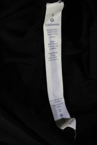 Lululemon Womens Ankle Leggings Black Size 6
