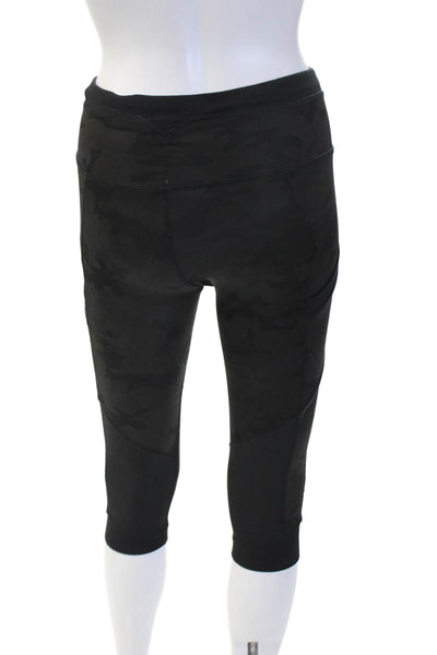 Lululemon Womens Black Camo Cropped Capri Leggings Size 6