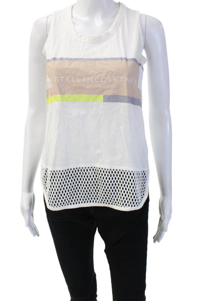 Adidas by Stella McCartney Womens Designer Basic Beige Tank Sleeveless Size XS