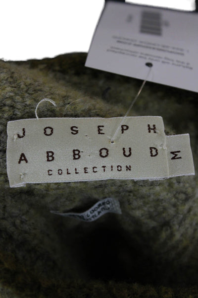 Joseph Abboud Mens Pullover Mock Neck Acrylic Blend Green Long Sleeve Size M