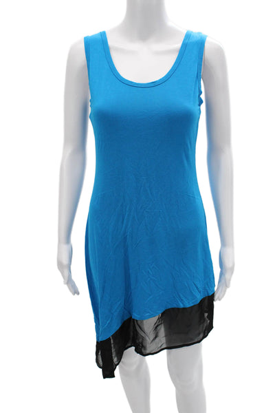 Calvin Klein Women Tank Dress Blue Sleeveless Knee Length Size S