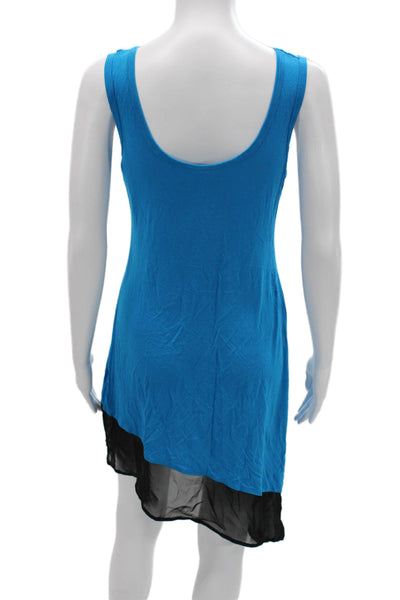 Calvin Klein Women Tank Dress Blue Sleeveless Knee Length Size S