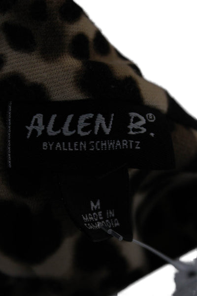 Allen B. By Allen Schwartz Women Bodycon Animal Print Beige Dress Size M