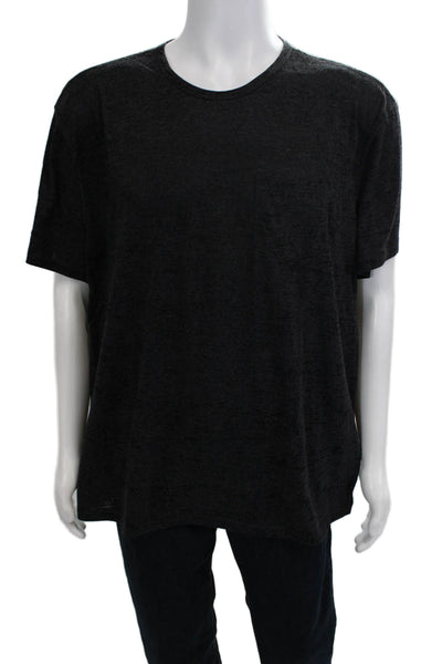 John Varvatos Star USA Mens Black Crew Neck Short Sleeve Tee Size 2XL