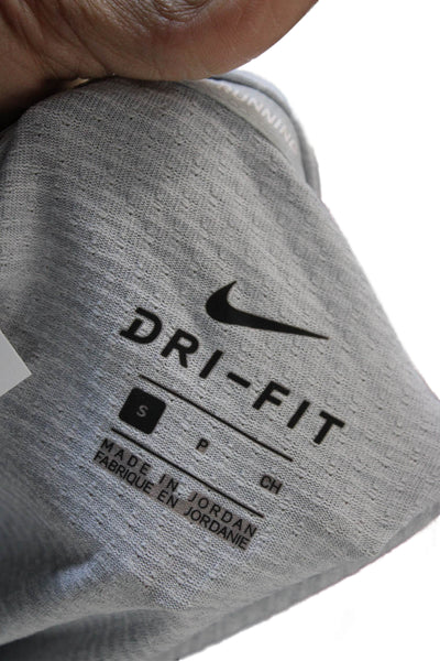 Nike Mens Sleeveless T-Shirt Gray 100% Polyester Crew Neck Sports Size S