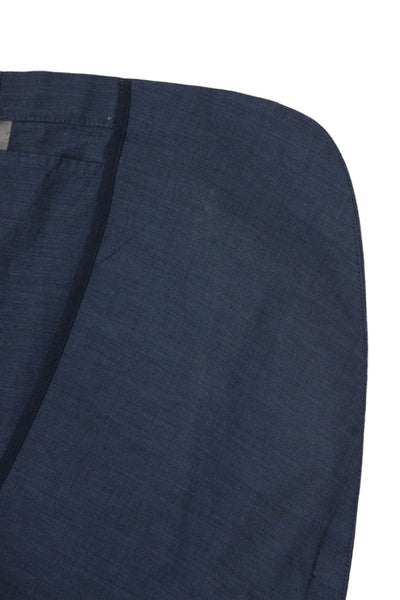 John Varvatos Star USA Mens Blue Cotton Blend Blazer Button Collar Size 38