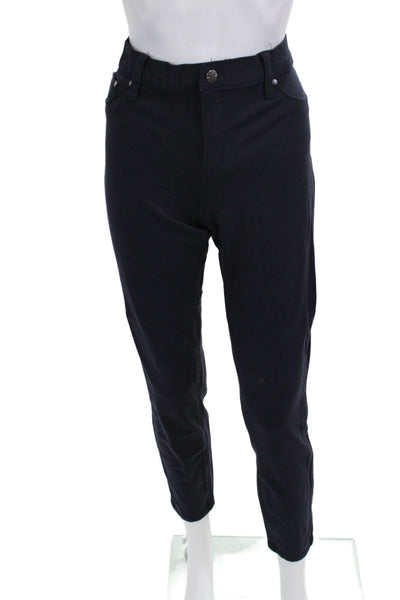 Tractr Womens Ankle Cropped Dark Blue Pants Size 31