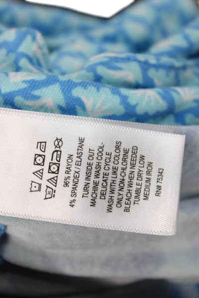 Sigrid Olsen Women Shift Tank Dress Light Blue V-Neck Sleeveless Short Size XL