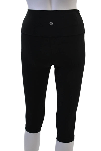 Lululemon Womens Capri Leggings Black 69% Nylon 31% Lycra Size 4