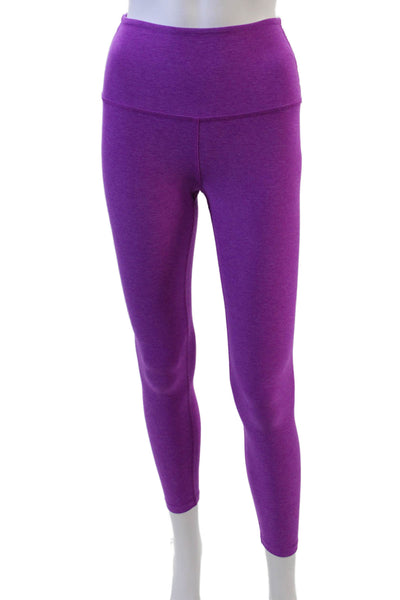 Beyond Yoga Womens Purple Ankle Leggings Polyester Spandex Size XS