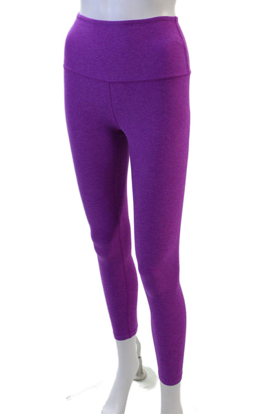 Beyond Yoga Womens Purple Ankle Leggings Polyester Spandex Size XS