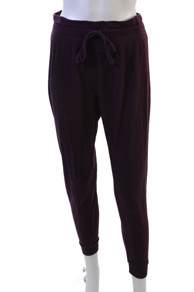Beyond Yoga Women Jogger Sweatpants Purple Drawstring Modal Blend Size XS