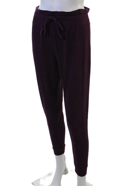 Beyond Yoga Women Jogger Sweatpants Purple Drawstring Modal Blend Size XS