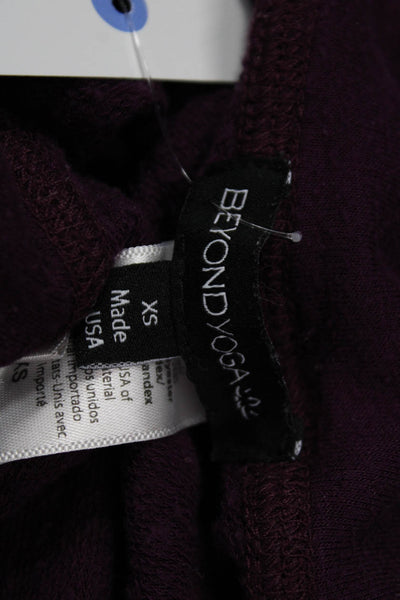 Beyond Yoga Women Jogger Sweatpants Purple Drawstring Modal Blend Size XS
