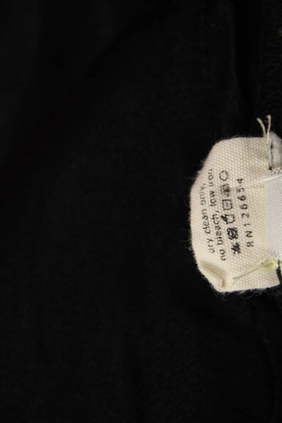 L'Agence Women Black Long Sleeve Button Up Blouse Rayon Size 8