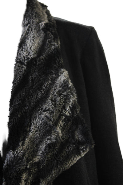 Drew Womens Black Coatigan Long Sleeve Solid Size XS