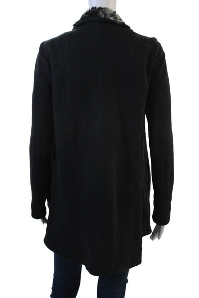 Drew Womens Black Coatigan Long Sleeve Solid Size XS
