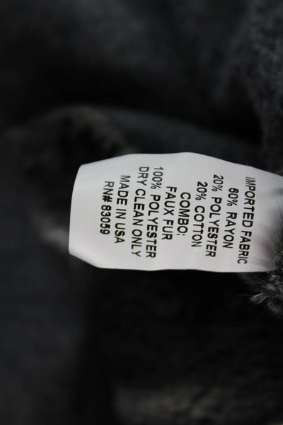 Drew Womens Black Coatigan Long Sleeve Solid Size XS