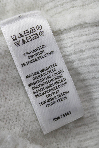 Joie Women White Wool Cashmere Pullover Sweater Crew Neck Long Sleeve Size XS