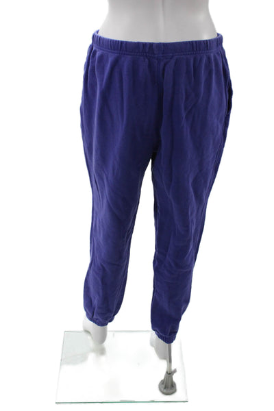 Spiritual Gangster Womens Jogger Sweatpants Purple Cotton Size M