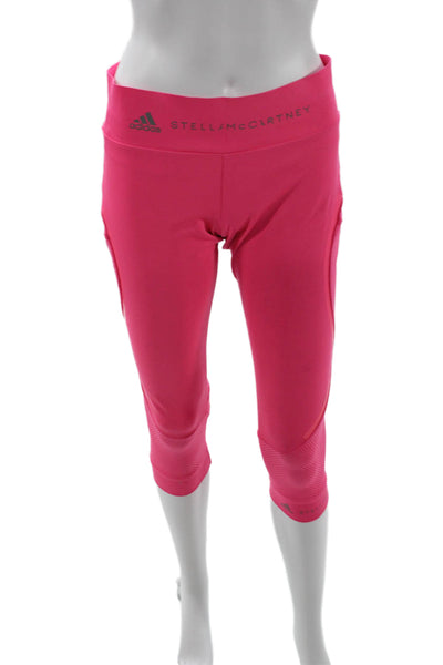 Adidas by Stella McCartney Women Cropped Capri Leggings Pink Size S