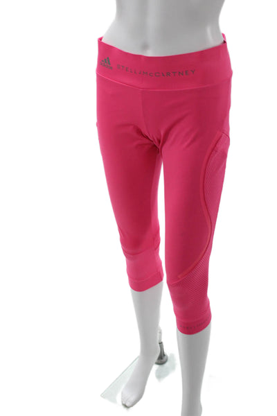 Adidas by Stella McCartney Women Cropped Capri Leggings Pink Size S
