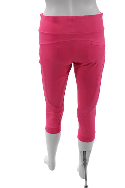 Adidas by Stella McCartney Women Cropped Capri Leggings Pink Size S